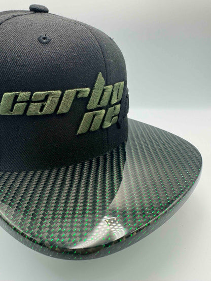 Green Carbon Fiber Hat