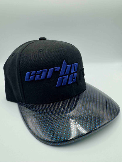 Blue Carbon Fiber Hat