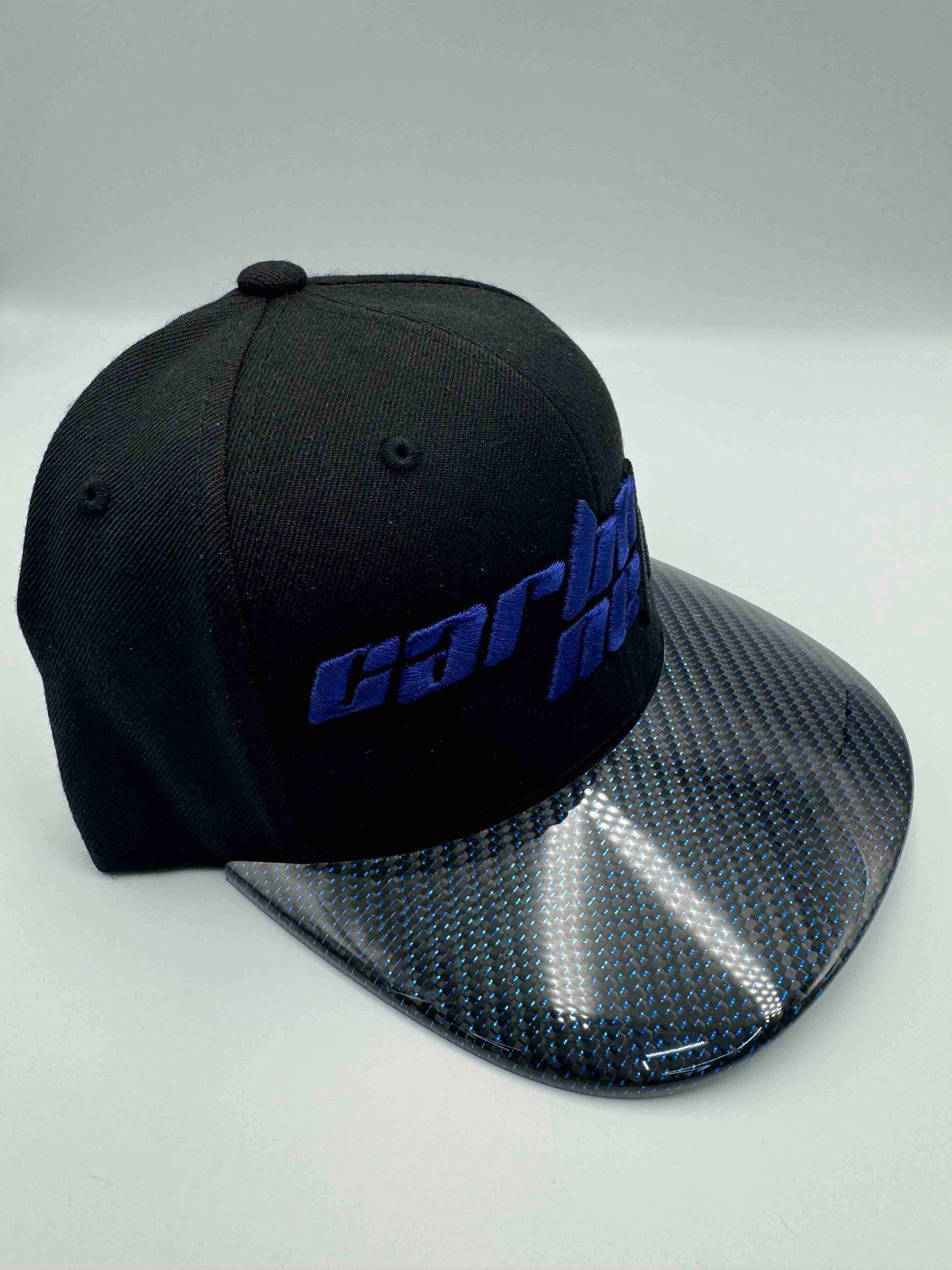 Blue Carbon Fiber Hat