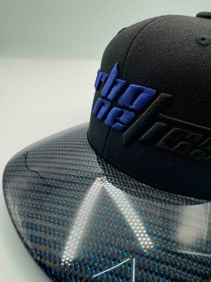 Blue Carbon Fiber Hat