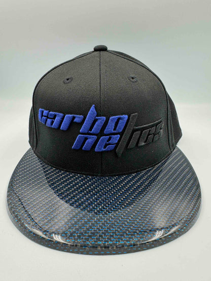 Blue Carbon Fiber Hat