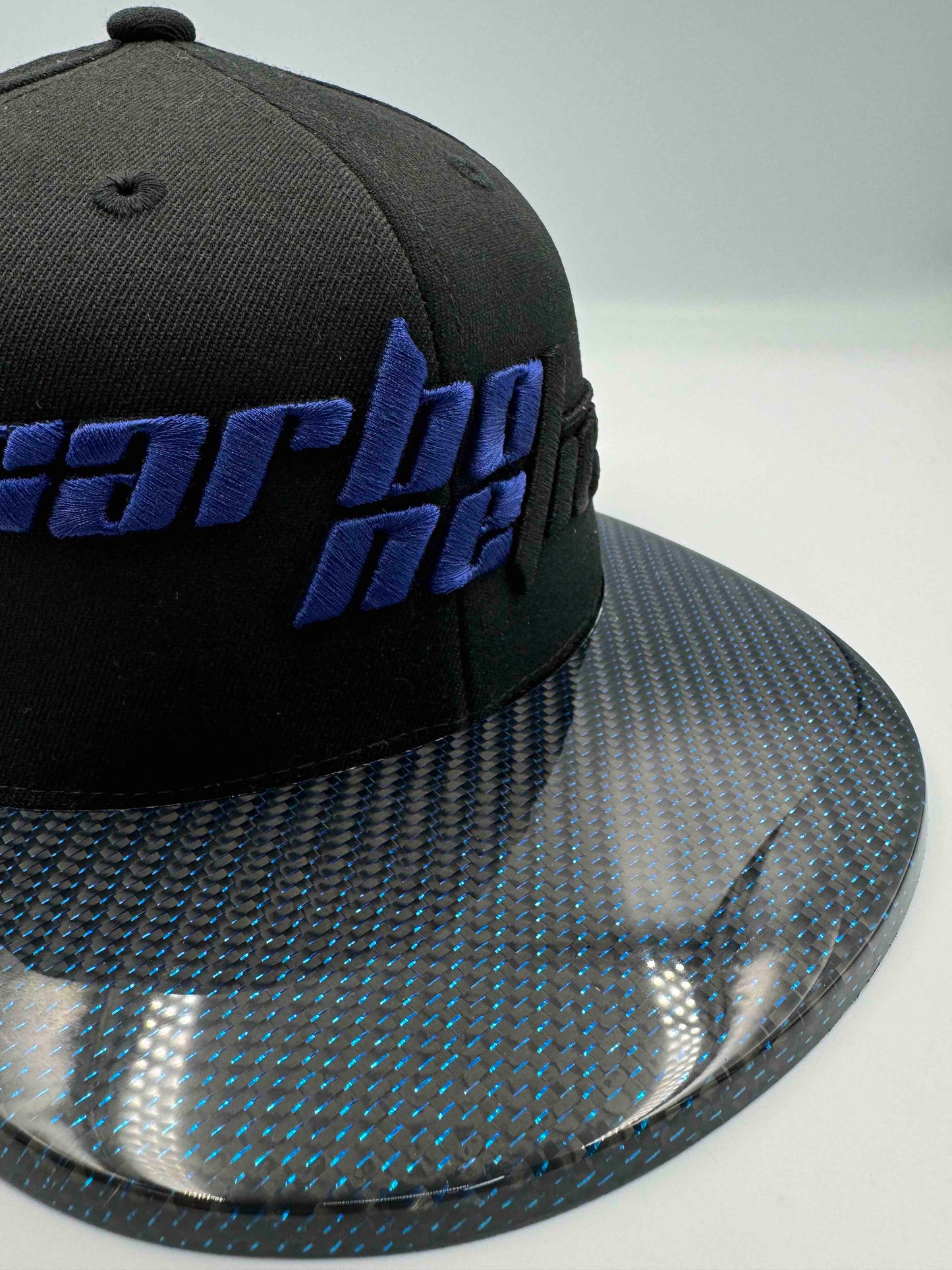 Blue Carbon Fiber Hat